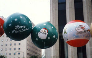 Christmas ornament shape giant helium parade balloons